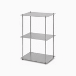 Modern 3-Tier Stainless Steel Storage Shelf