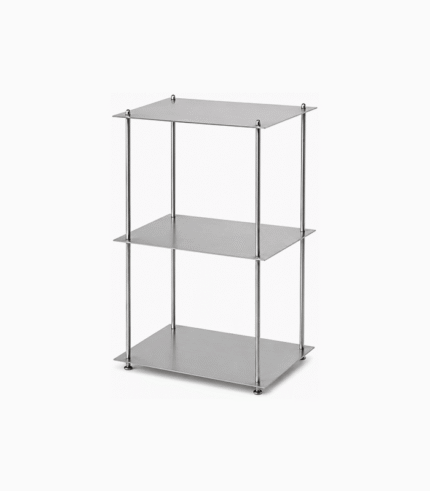 Modern 3-Tier Stainless Steel Storage Shelf