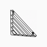 Geometric Metal Corner Wall Shelf