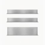 Brushed Aluminum Wall Shelf Set