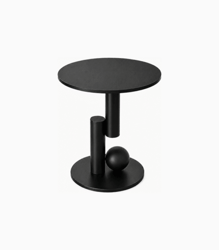 Sculptural Round Side Table