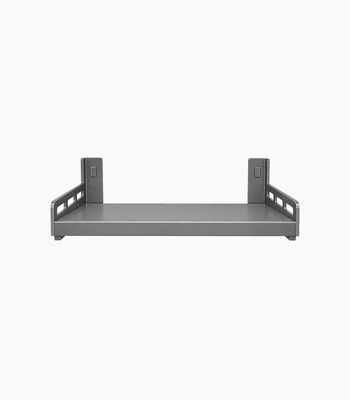 Wall-Mounted Steel Microwave Shelf Wall-Mounted Steel Microwave Shelf