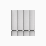 Aluminum Wine & Glass Wall Rack