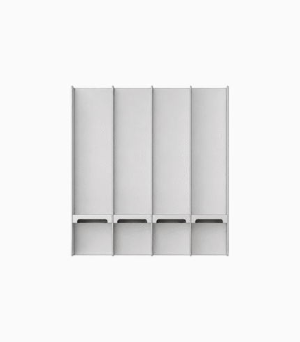 Aluminum Wine & Glass Wall Rack
