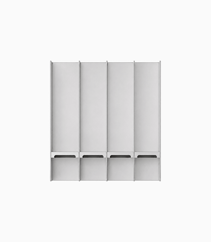 Aluminum Wine & Glass Wall Rack