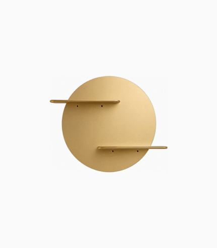 Modern Round Metal Wall Shelf
