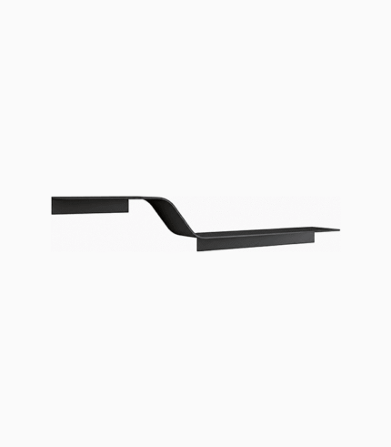 Sculptural Stainless Steel Floating Shelf