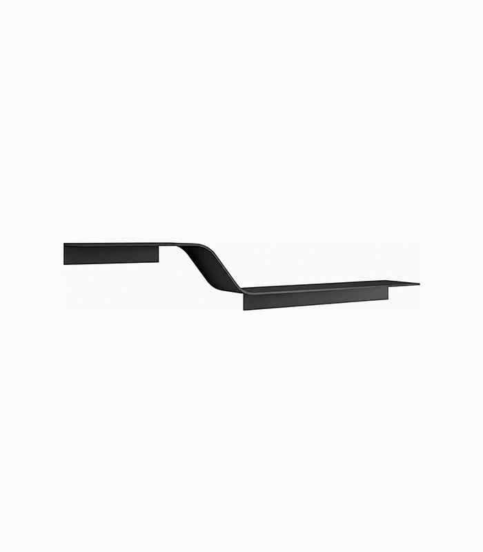 Sculptural Stainless Steel Floating Shelf Sculptural Stainless Steel Floating Shelf