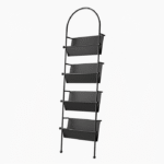 Vertical Wall-Mounted Display Shelf