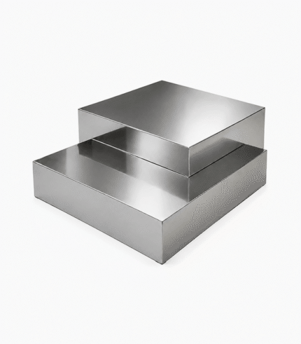 Modern Polished Stainless Steel Coffee Table