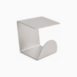 Sculpted C-Shaped Aluminium Side Table