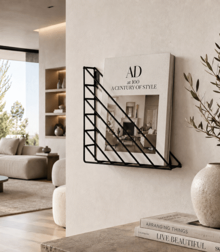 Geometric Metal Corner Wall Shelf