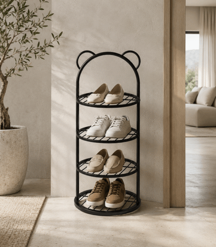 Arched Metal Shoe Rack