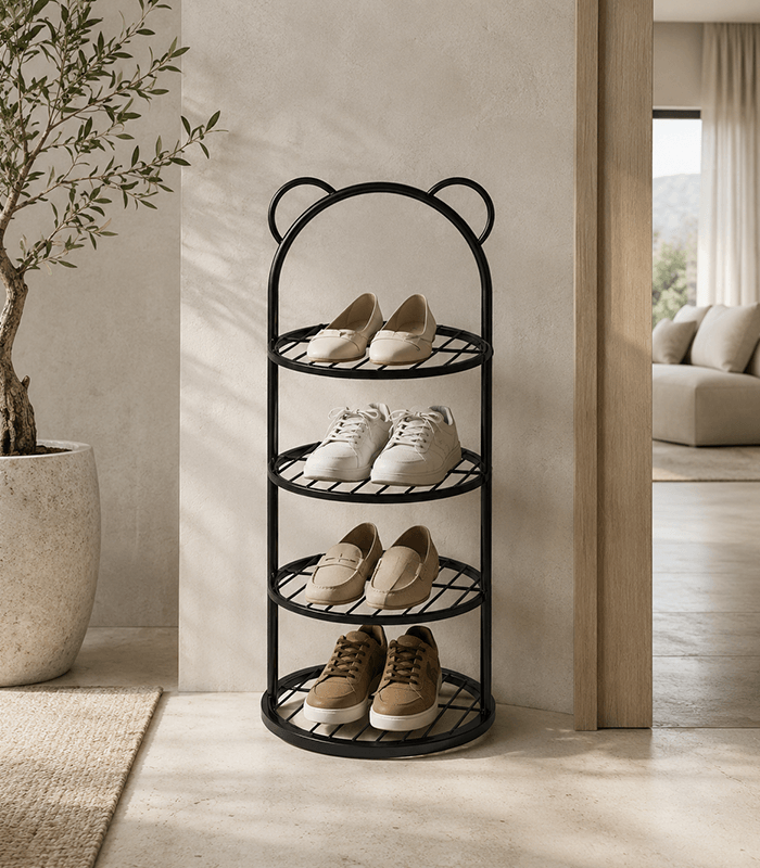Arched Metal Shoe Rack