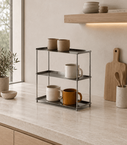 Stainless Steel 3-Tier Cup Shelf