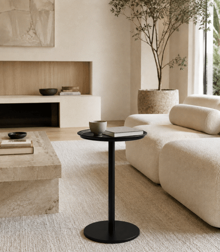 Round Metal Side Table