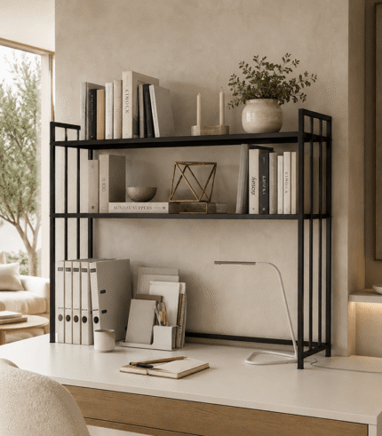 Modern Metal Desk Shelf
