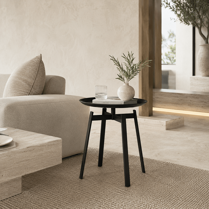 Minimalist Round Steel Side Table
