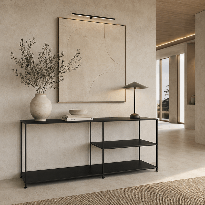 Minimalist Iron Frame TV Console