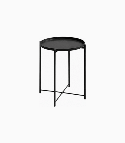 Minimalistic Round Metal Side Table
