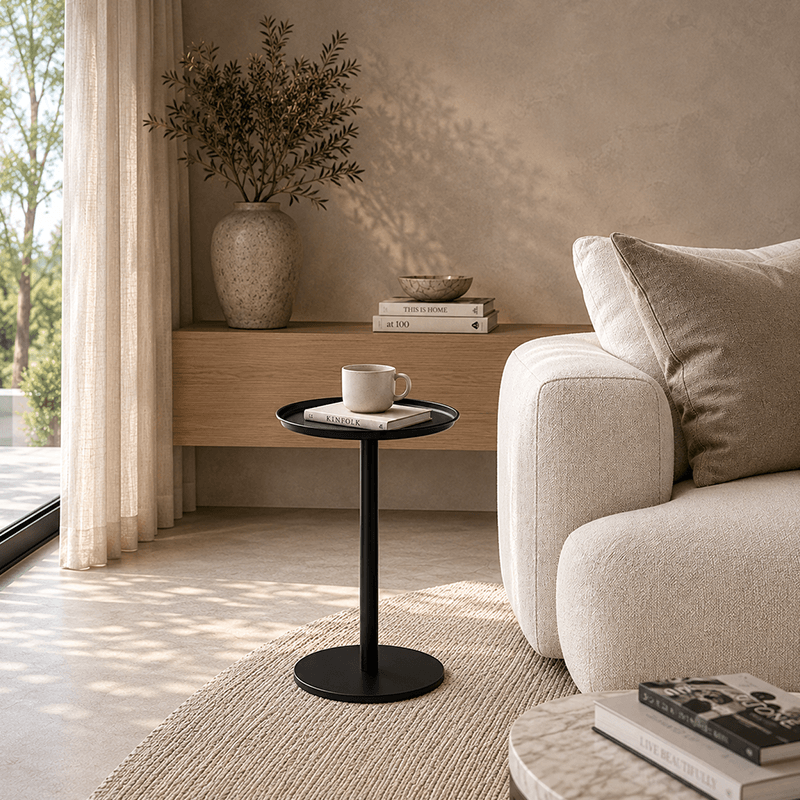 Round Metal Side Table