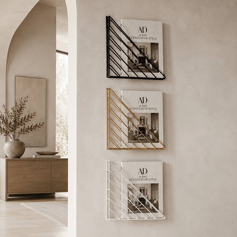 Geometric Metal Corner Wall Shelf