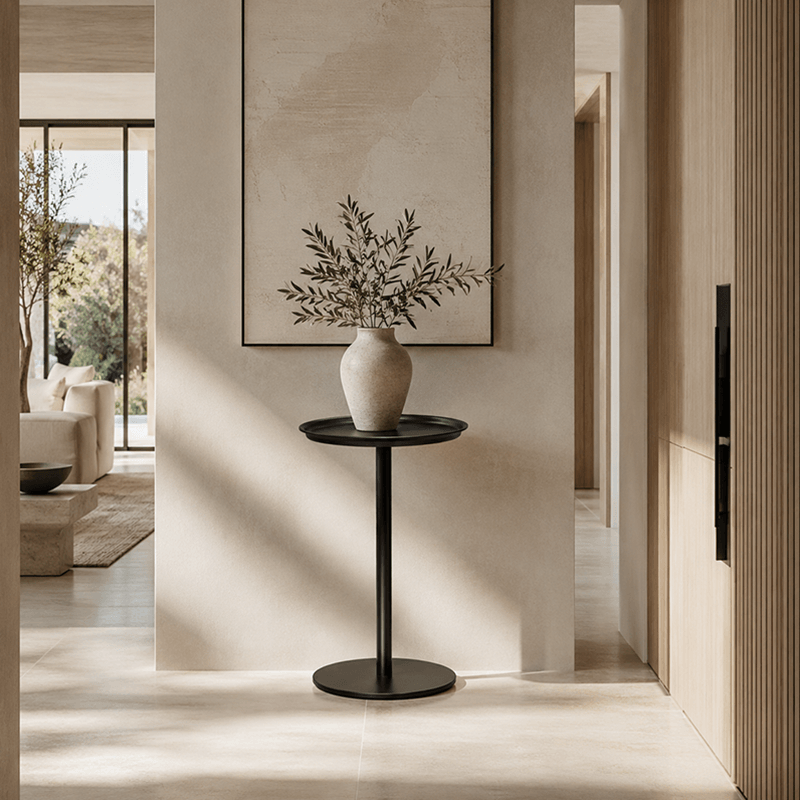 Round Metal Side Table