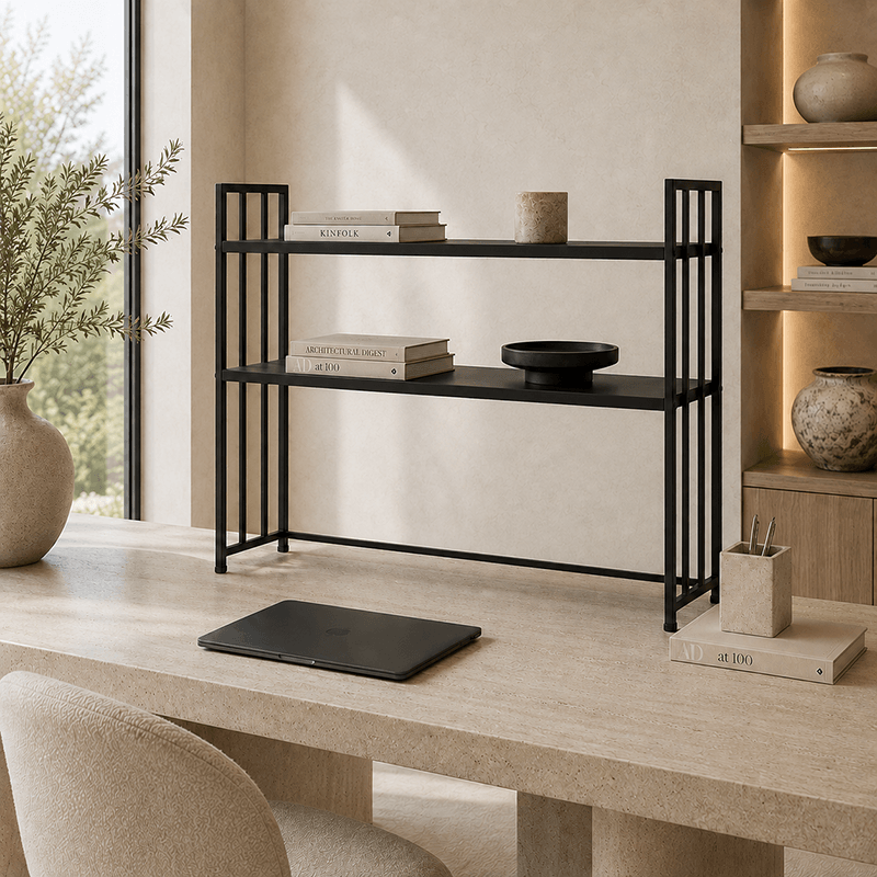 Modern Metal Desk Shelf
