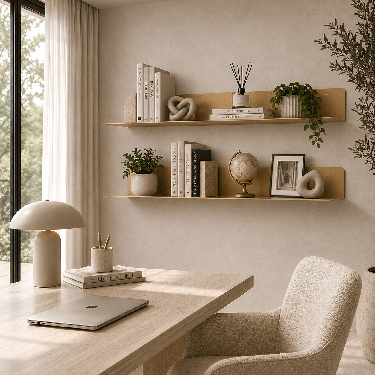 Minimalist Metal Wall Shelf