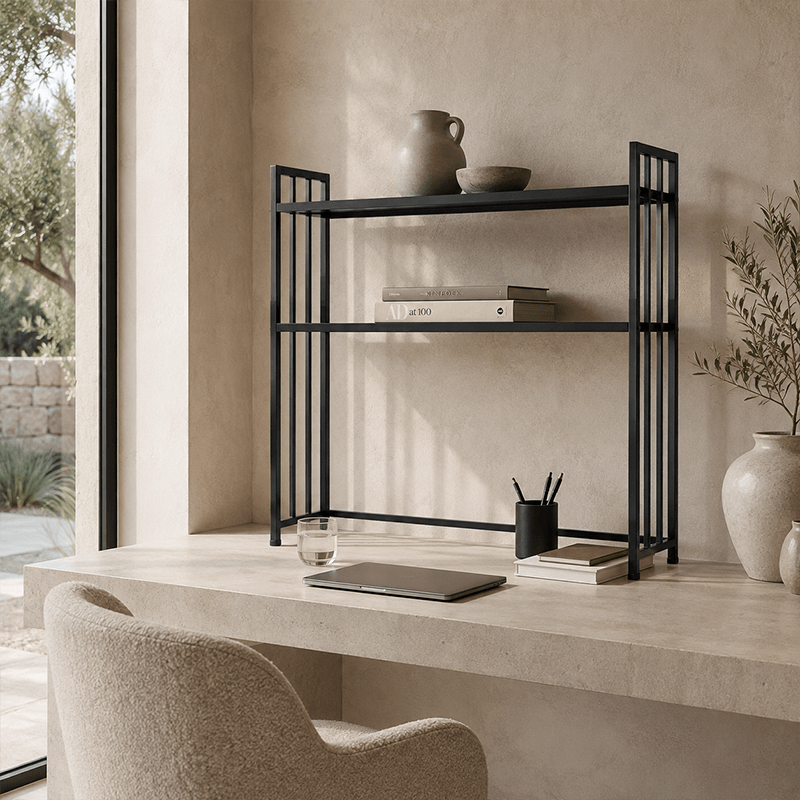 Modern Metal Desk Shelf