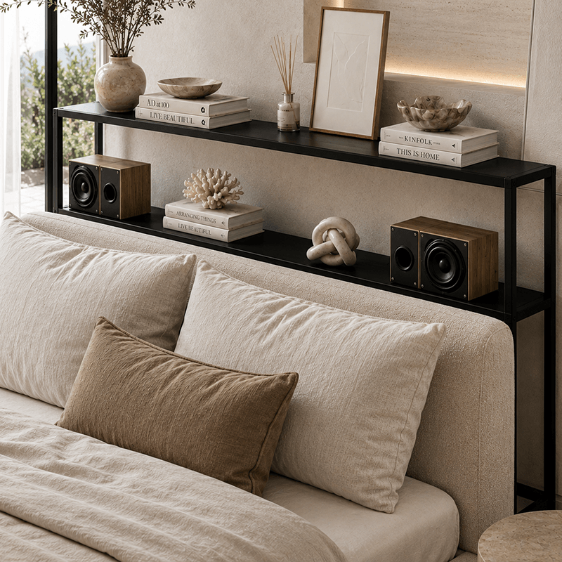 Modern Bedside Storage Shelf