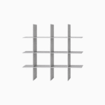 Aluminum Grid Display & Storage Shelf