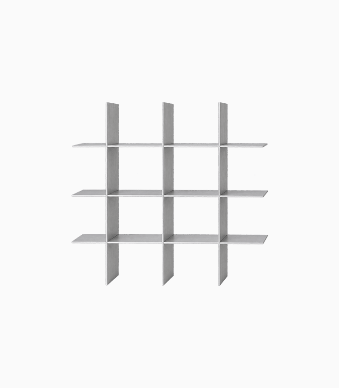 Aluminum Grid Display & Storage Shelf