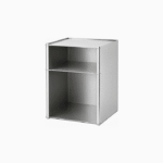 Aluminum Open-Shelf Side Table