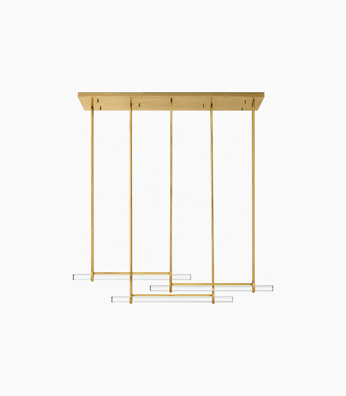 Triple-Bar Linear Chandelier