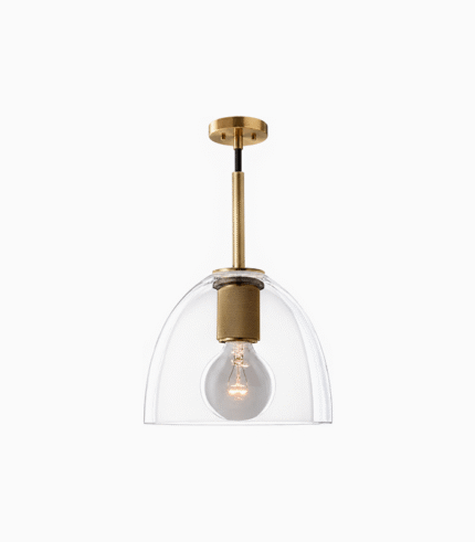 Glass Dome Pendant Light
