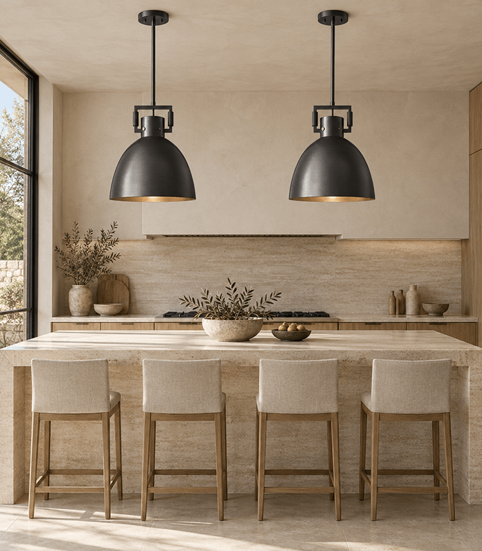 Metal Dome Pendant Light