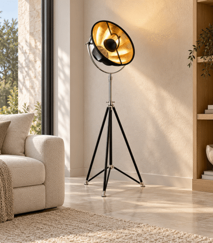 Modern Industrial Tripod Floor Lamp