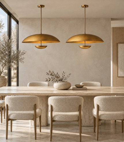 Round Steel Pendant Chandelier