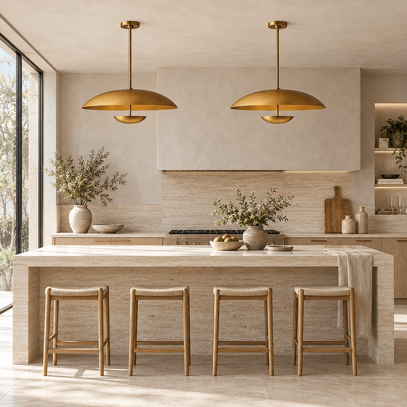 Round Steel Pendant Chandelier