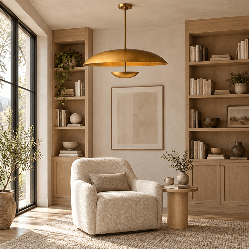 Round Steel Pendant Chandelier