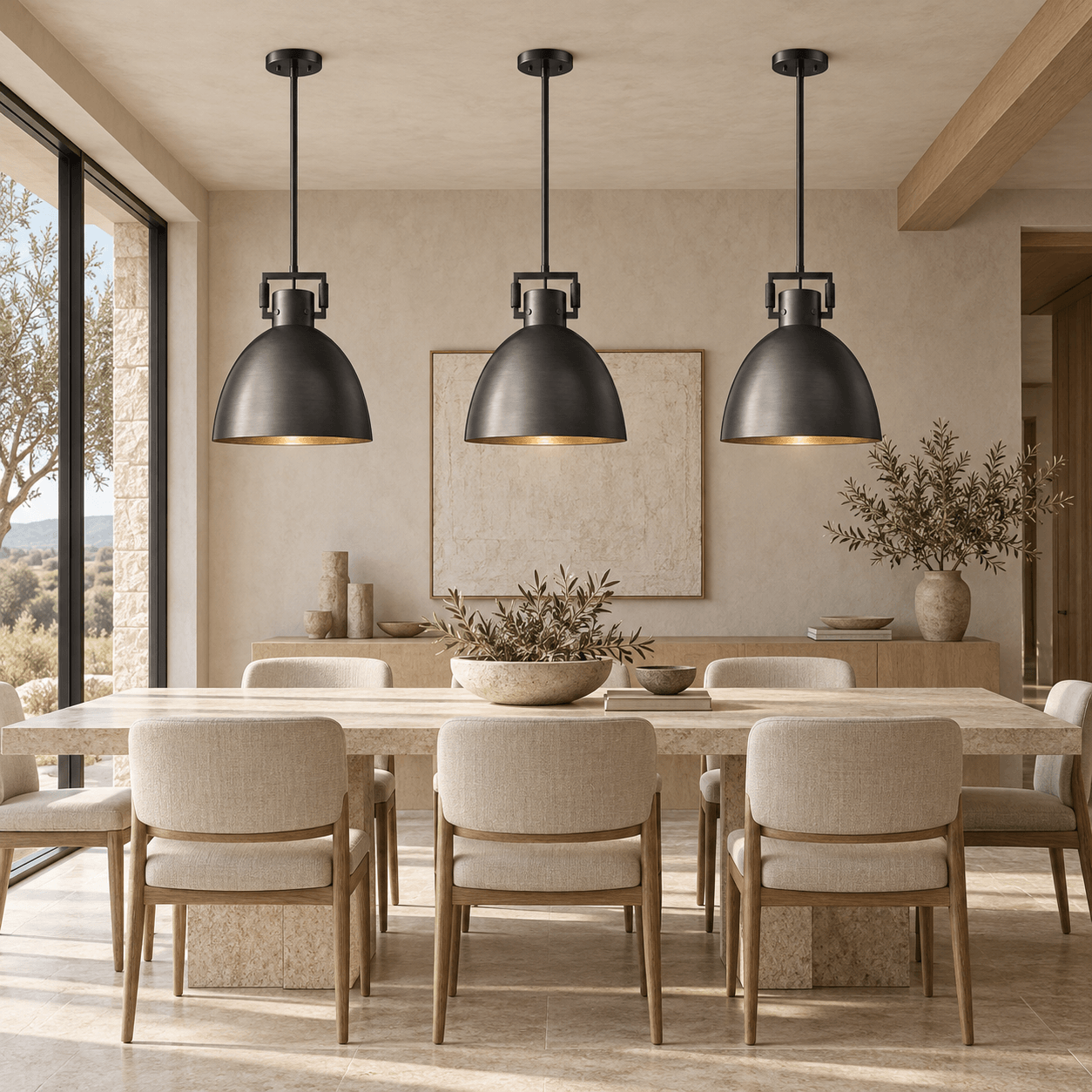 Metal Dome Pendant Light
