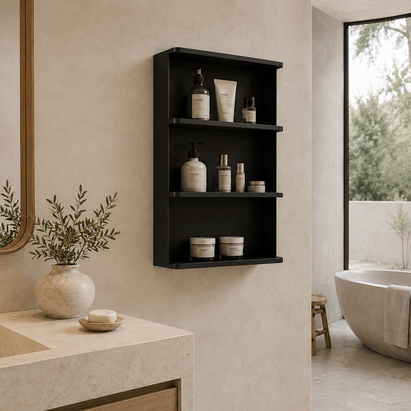 Wall-Mounted Metal Storage Shelf