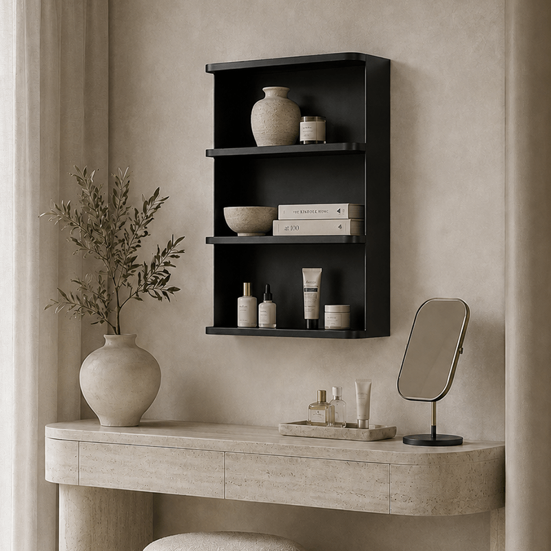 Wall-Mounted Metal Storage Shelf
